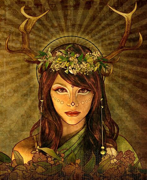 The Pagan Goddess of Nature and Her Connection to the Moon and Stars